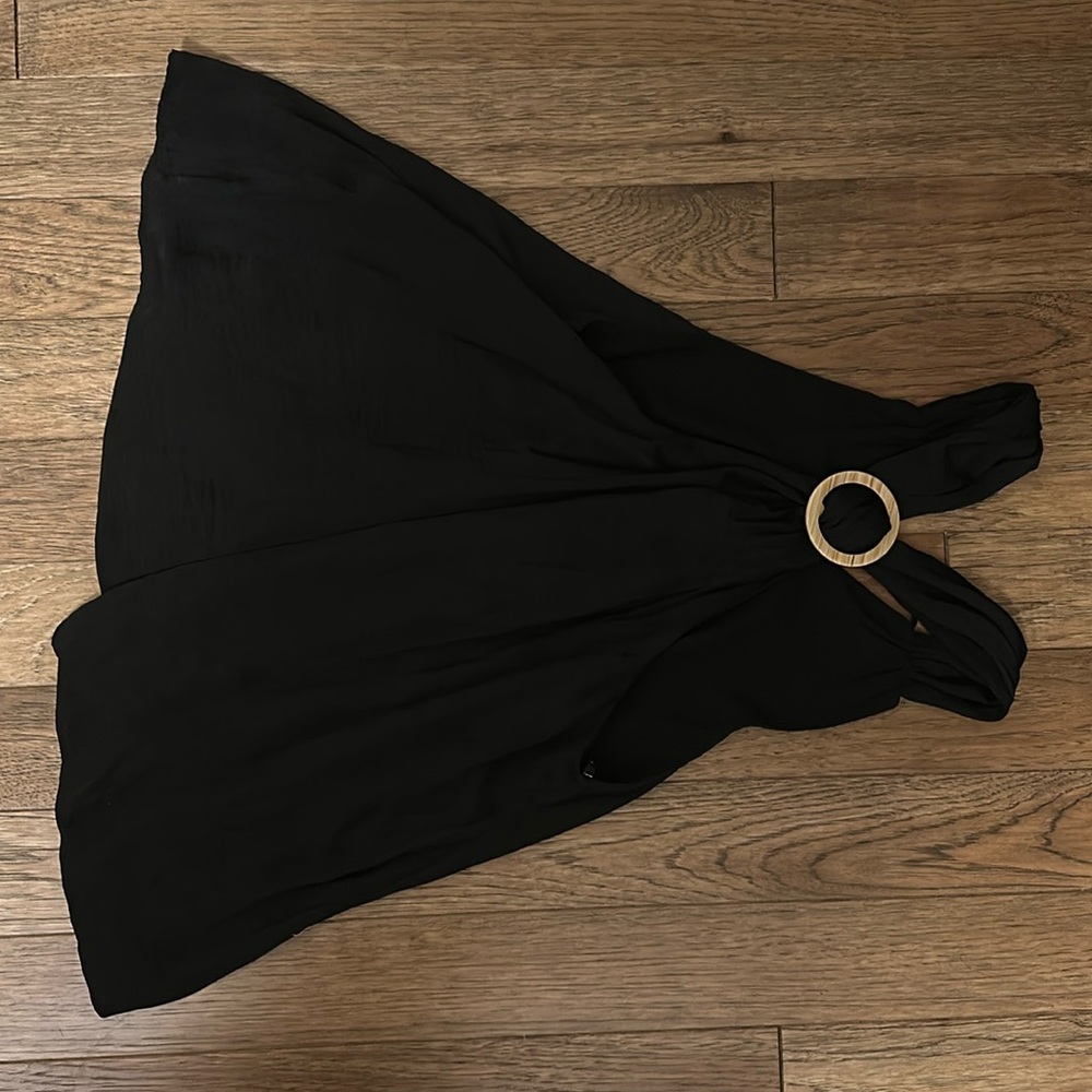Black Halter Top